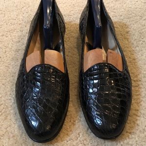 Men’s Gravati- Black Alligator Loafer- US 9M